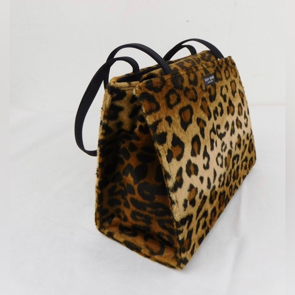 Kate Spade Rare Leopard print shoulder bag handbag tote in excellent condition - Picture 3 of 12